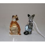 Two Swarovski crystal Lovlots animal figurines