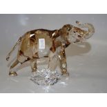 Swarovski crystal Cinta elephant figure & plaque