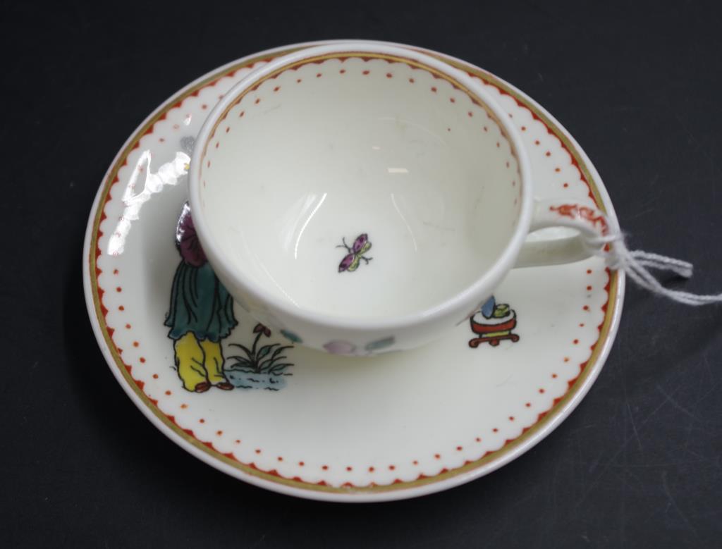 Royal Worcester miniature cup & saucer - Image 2 of 4