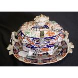 Masons ironstone tureen & under plate