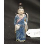 Oriental snuff bottle in the form of an immortal