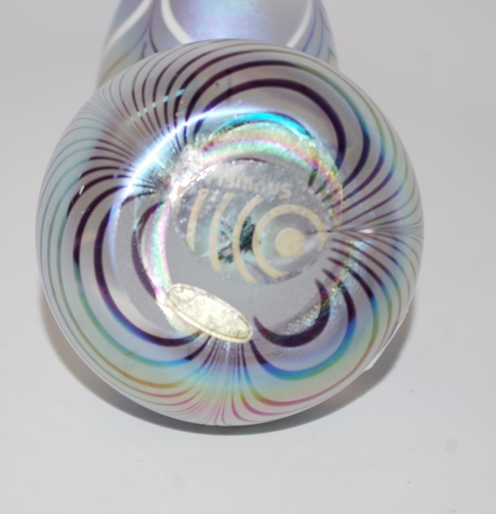 Two glass paperweight with iridescent colours - Image 4 of 4