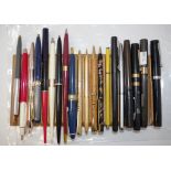 Collection of various vintage pens