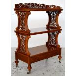 Victorian style 3 tier whatnot cabinet