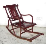 Chinese rosewood rocking chair