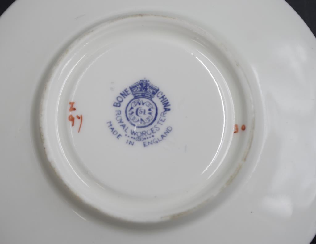 Royal Worcester miniature cup & saucer - Image 4 of 4