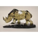 Swarovski Ground strength rhinoceros figure