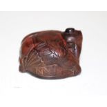 Japanese carved bird netsuke