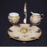 Antique Carlton Ware porcelain cake set