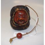 Japanese carved boxwood netsuke & Inro