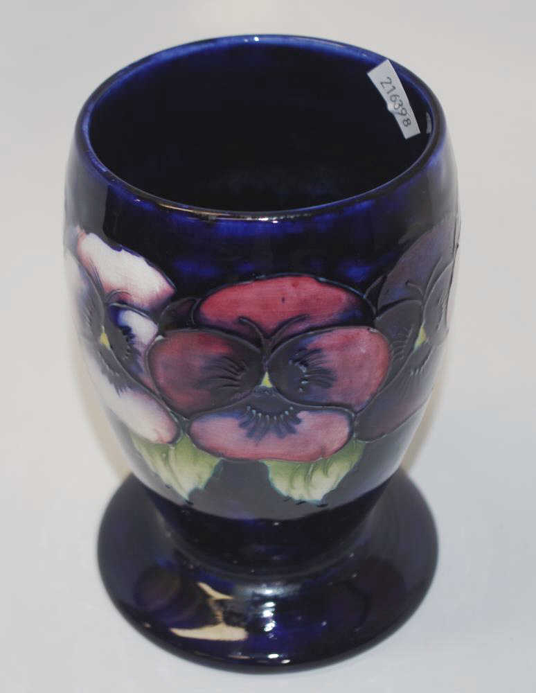 William Moorcroft pansy footed vase - Image 2 of 3