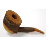 Large vintage Austrian cherry wood pipe