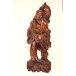 Early Japanese carved boxwood standing figure