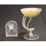 Waterford cut crystal boudoir clock