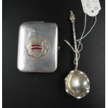 Oriental lidded silver trinket box