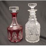 Flash glass decanter