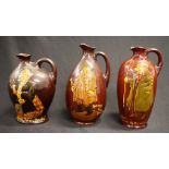 Three Royal Doulton Dewar's Kingsware jugs