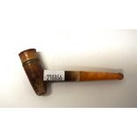 Meerschaum and amber cased pipe