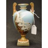 Royal Worcester signed Charles Baldwin vase