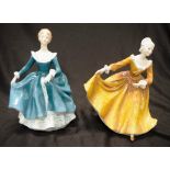 Two Royal Doulton lady figurines