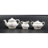 Miniature Coalport "Tulip Tree" part tea set