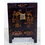Eastern black lacquered cabinet