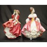 Two Royal Doulton lady figurines