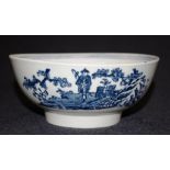 Dr Wall 18th C; Worcester blue & white slops bowl