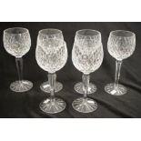 Six Waterford Alana hock glasses