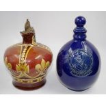 Two various Royal Doulton whisky flasks