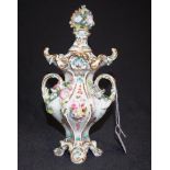 Antique Coalport ceramic decorated pot pourri jar