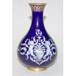 Victorian Kerr & Binns Worcester enamelled vase