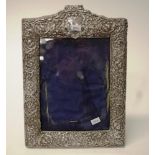 George V sterling silver photo frame