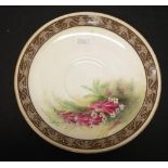 Royal Worcester Australian floral saucer