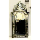 Venetian style wall mirror