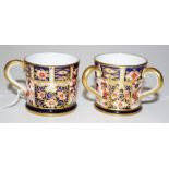 Two Royal Crown Derby miniature pieces