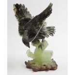 Chinese carved stone winged eagle figure
