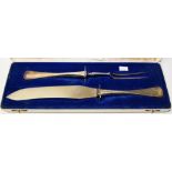 Sorensen Denmark silver handle carving set