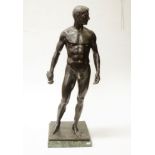 After Oscar Bodin (1868-1940) Bronze nude