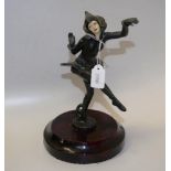 Art Deco style figure of a dancing young lady