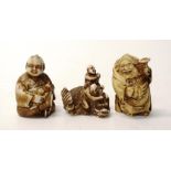 Three various Japanese figures