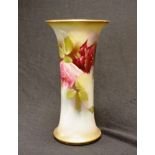 Edwardian Royal Worcester hand painted vase