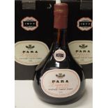 Two boxed bottles 1977 Para liquer Tawny port