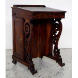 19th century rosewood Davenport desk