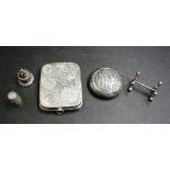 Group various silver plated collectable pieces