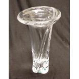 Large Kosta Boda Goran Warff glass vase