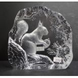 Large Mats Jonasson squirrel paperweight