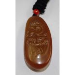 Chinese carved nephrite toggle