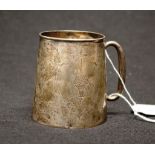 Victorian sterling silver baptism cup