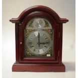 Chinese wood cased mantel clock